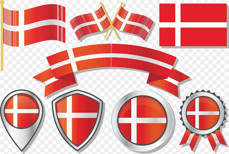 丹麦国旗徽章