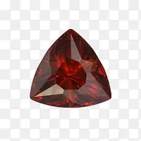 玛瑙红的宝石三角形形状