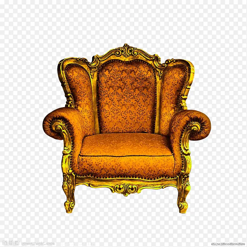 金色霸气沙发王座
