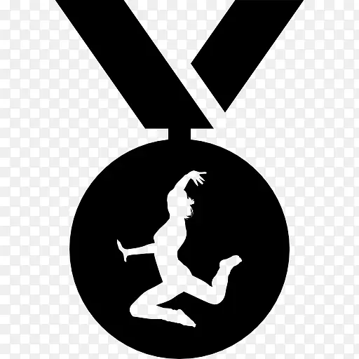 体操运动员奖牌挂带图标