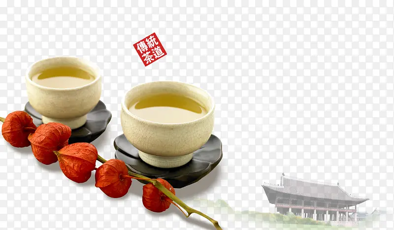 传统茶道茶文化背景素材