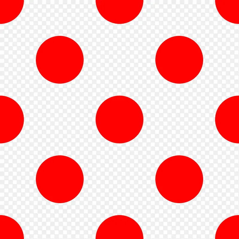 红色小圆点图案