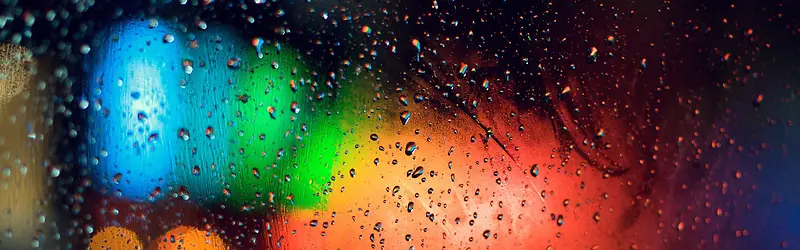 窗户雨滴图片