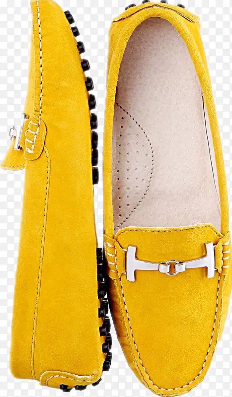 黄色豆豆鞋