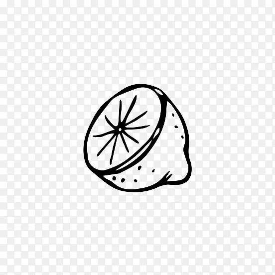 手绘的柠檬