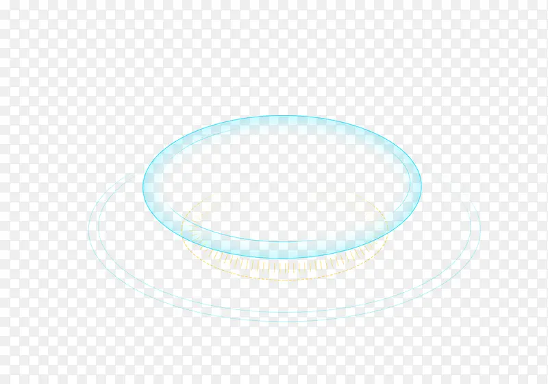 蓝色椭圆光圈透明