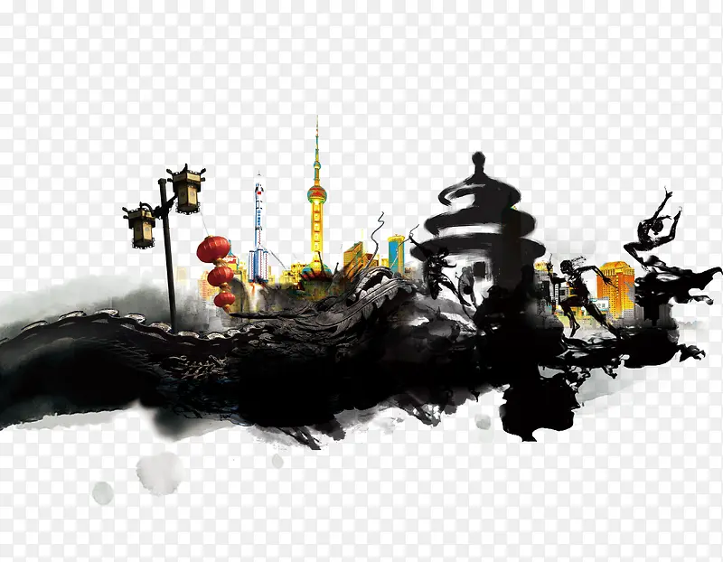水墨建筑
