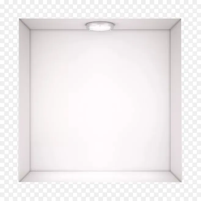 白色简洁方形展台PNG
