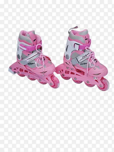 粉色溜冰鞋