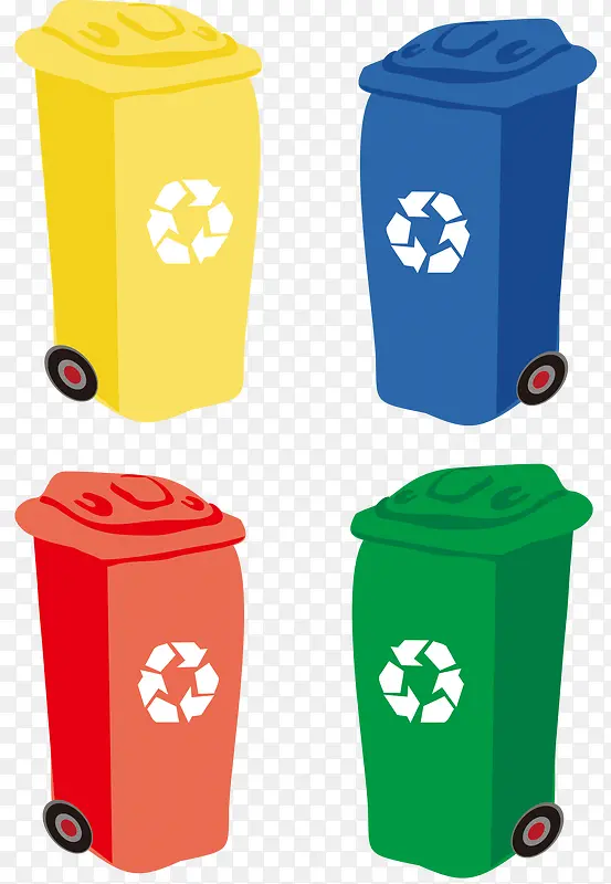 卡通创意环保垃圾回收箱