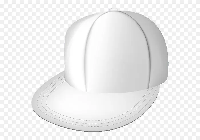一个白色帽棒球帽插图