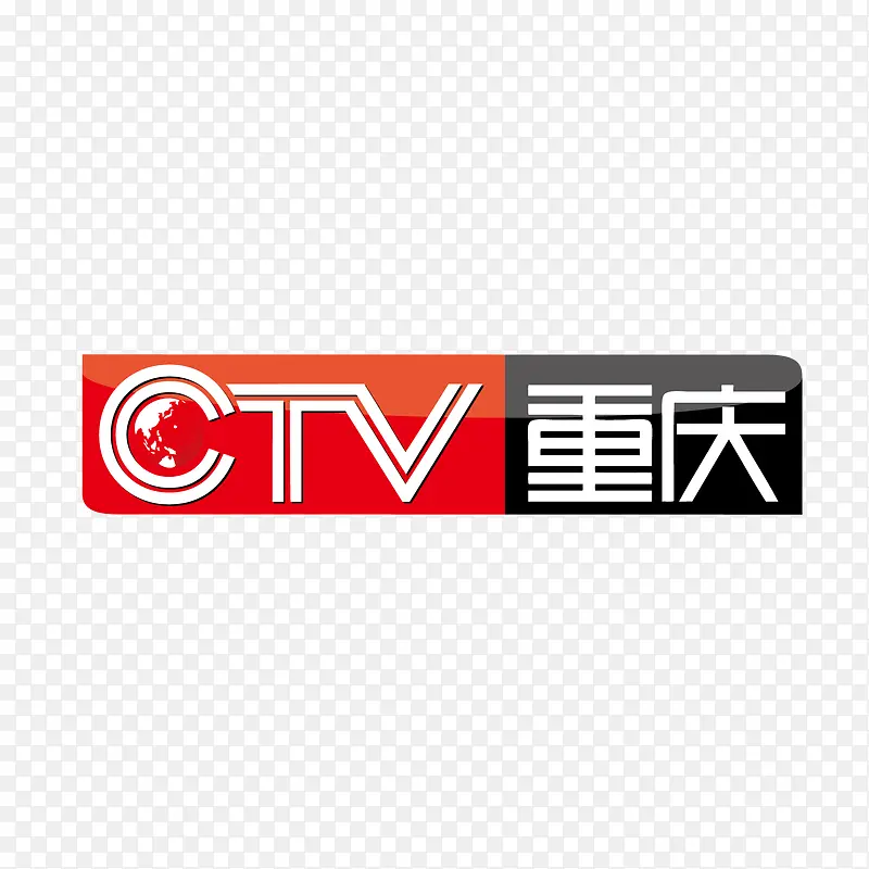 红色重庆卫视logo标志