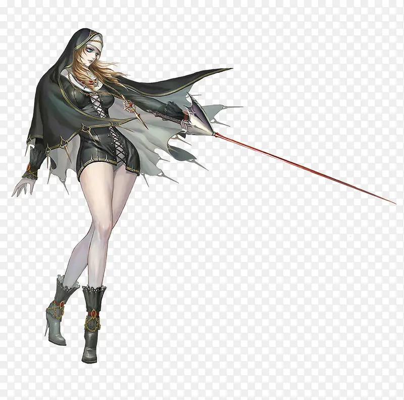 穿短裤黑衣的漂亮美女