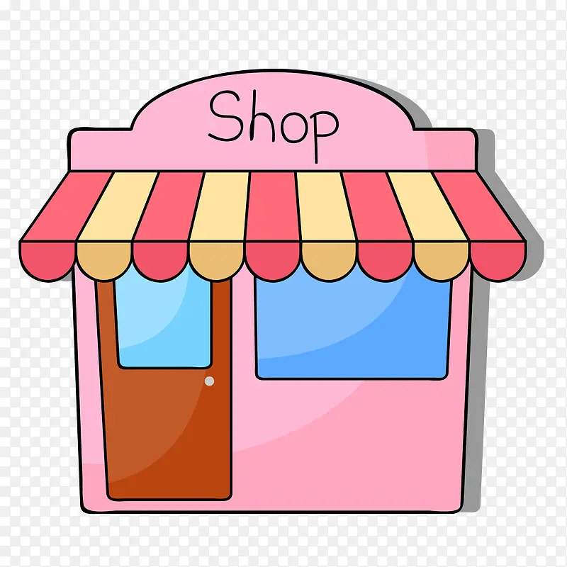 卡通手绘商店设计PNG图片素材下载_图片编号qnvdljra-免抠素材网