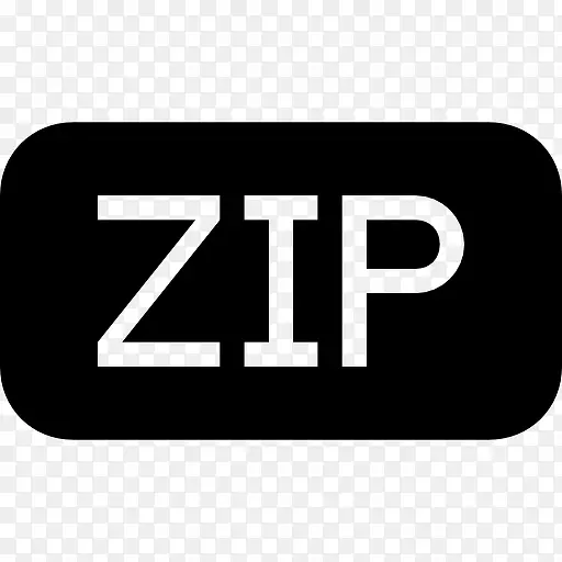 zip文件的圆角矩形黑色固体界面符号图标PNG图片素材下载_图片编号qrmezedj-免抠素材网