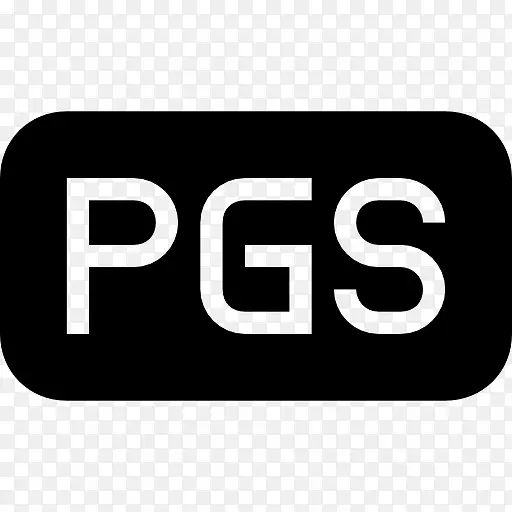 PGS文件圆角矩形黑色固体界面符号图标