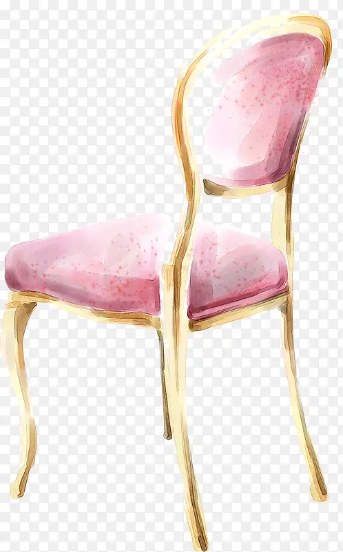 粉色可爱室内椅子