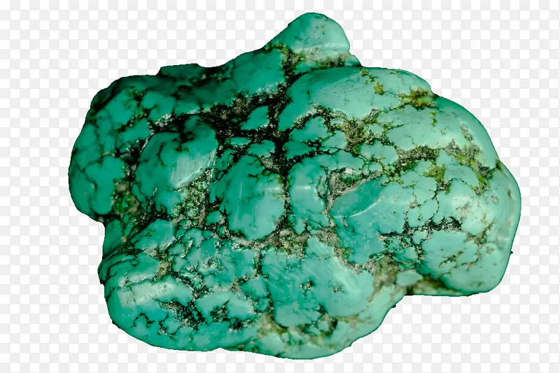 蓝绿色淘宝翡翠原石免抠图
