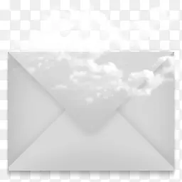邮件信封云图标