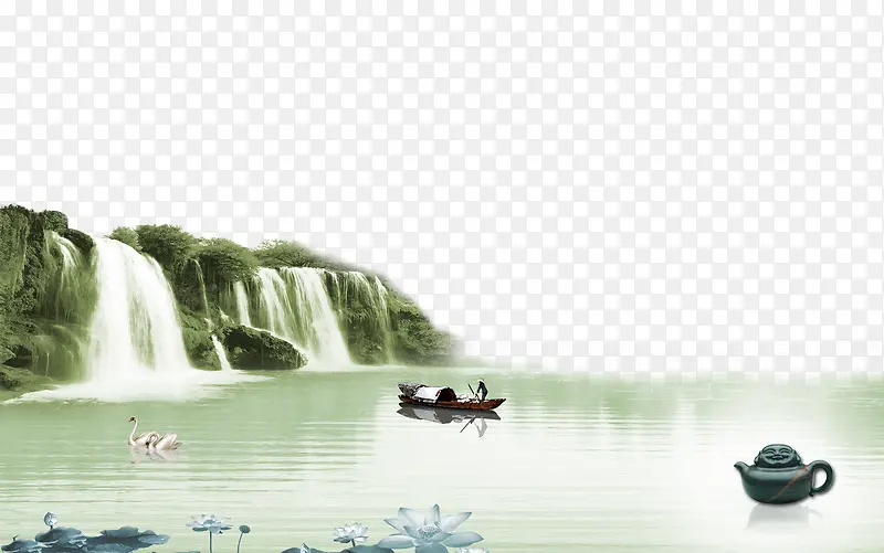 海报装饰风景