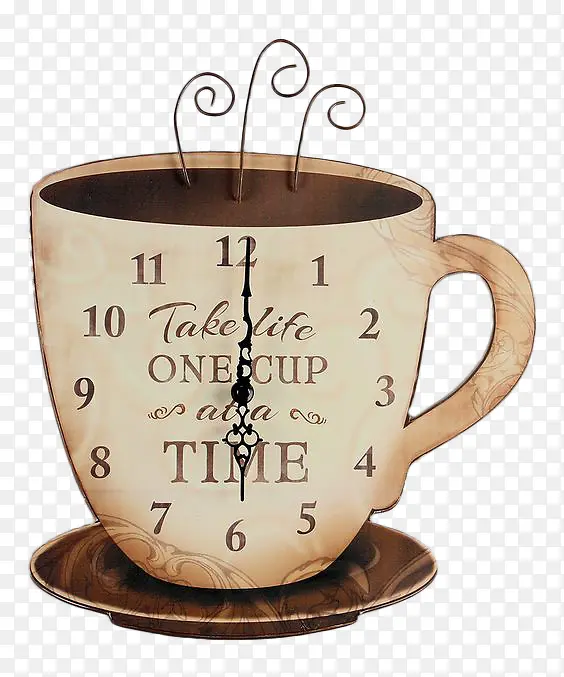 咖啡杯造型钟表