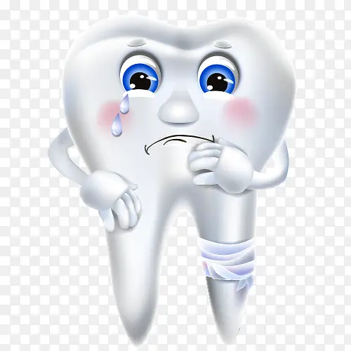 牙痛表情卡通图