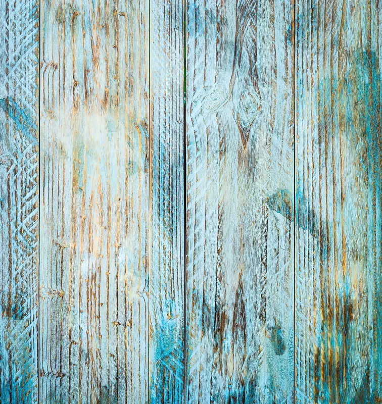 蓝色油漆木板背景