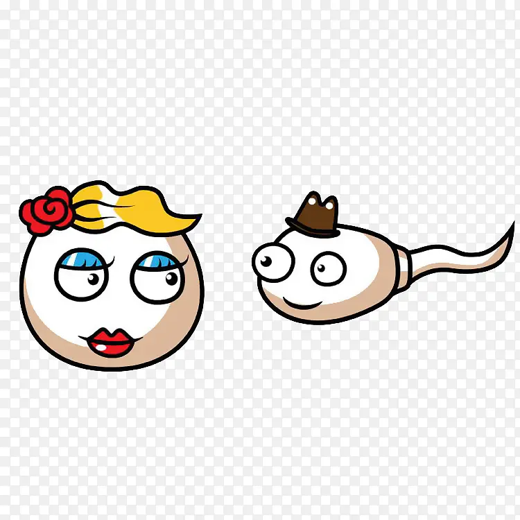 卡通精子先生和卵子小姐