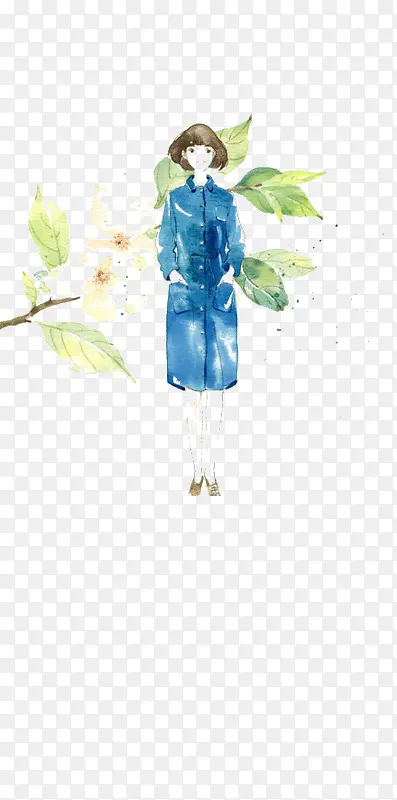 水彩墨人物