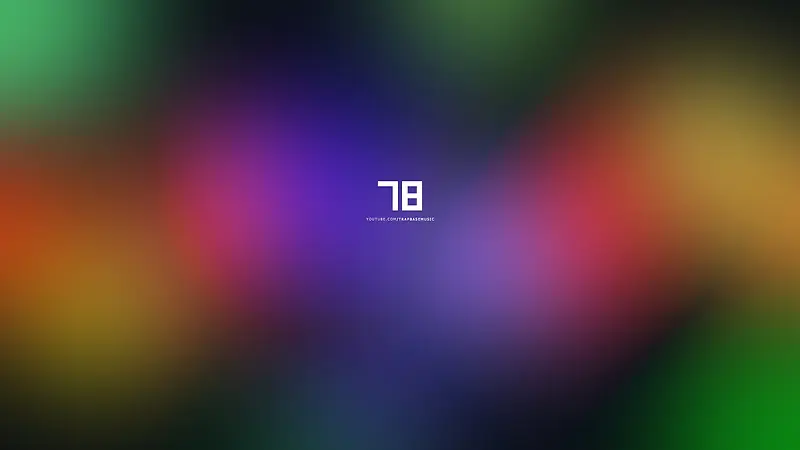 五颜六色的光晕光斑数字