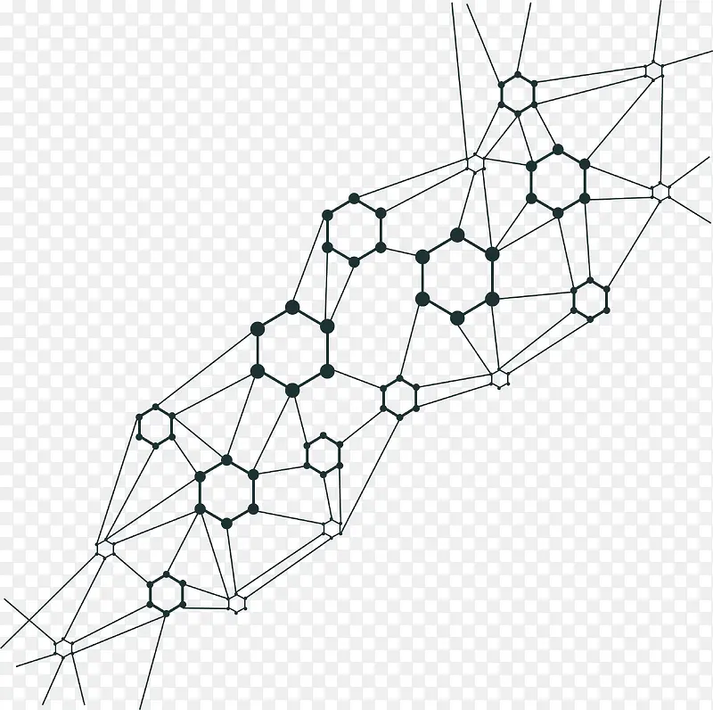 科技网络结构花纹