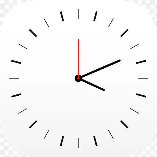 时钟白色的iOS7-Like-Mac-Icons