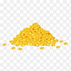 金色闪光富有堆积金币