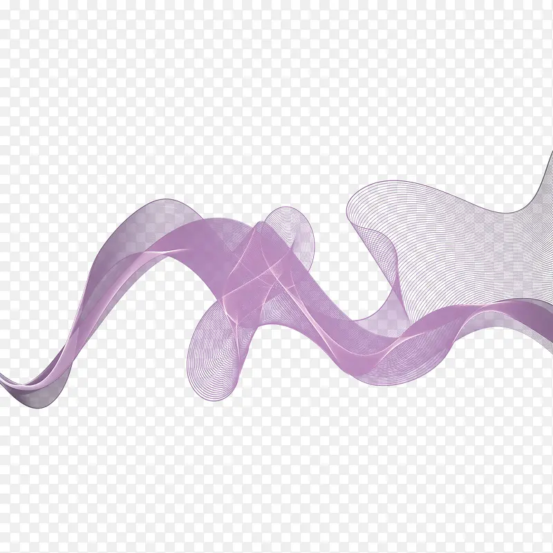 矢量紫色曲线
