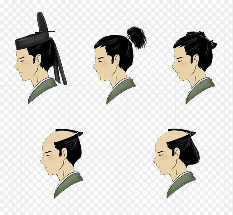 日本古代男性发髻