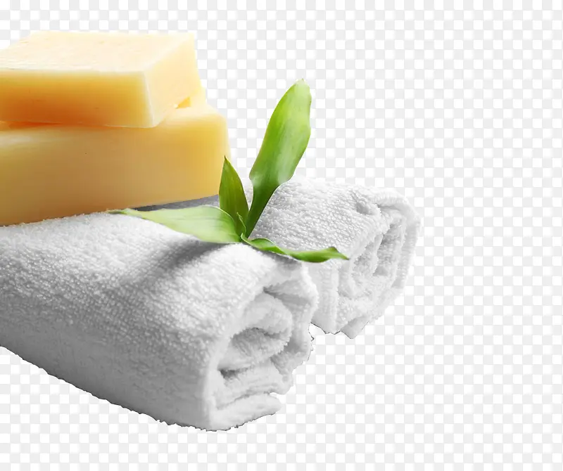 spa毛巾香皂摄影图片