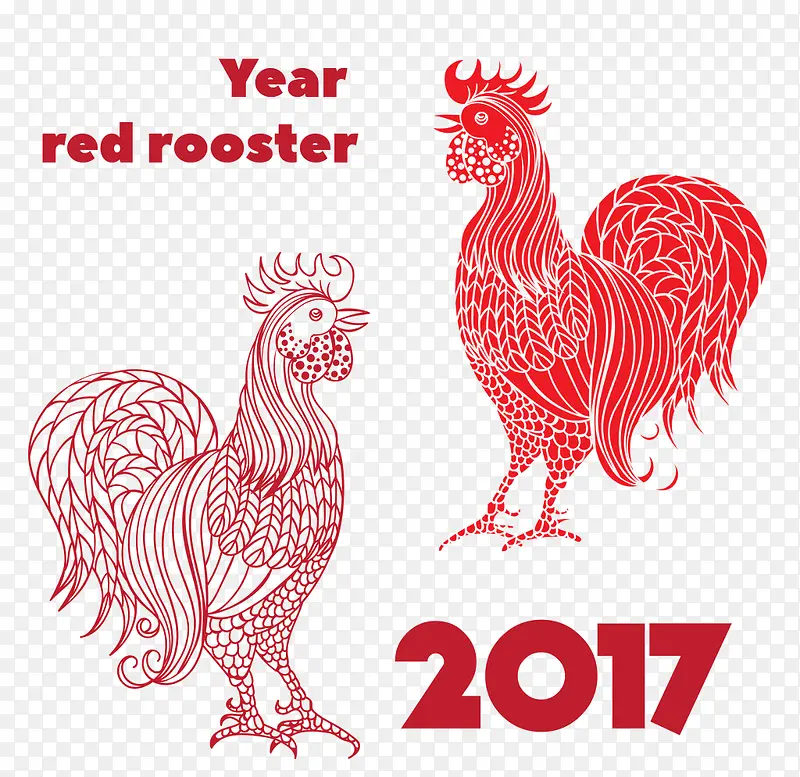 2017年鸡年年画
