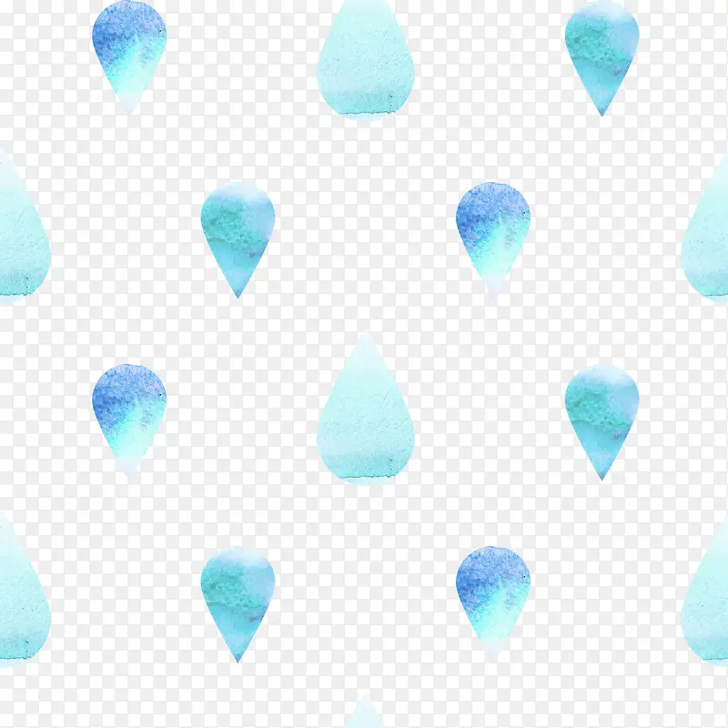 水蓝色水滴素材