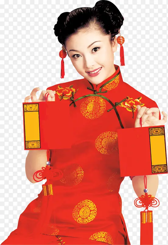 高清摄影中国风旗袍海报