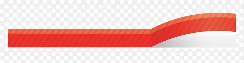 矢量标题栏不规则图形折叠红色