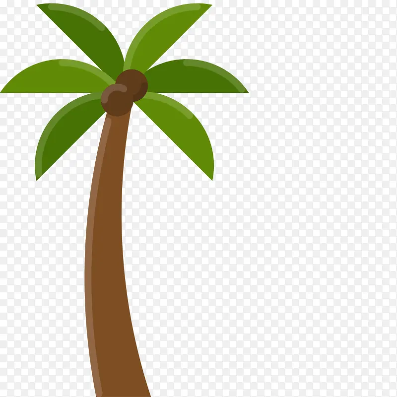 卡通创意椰子树设计
