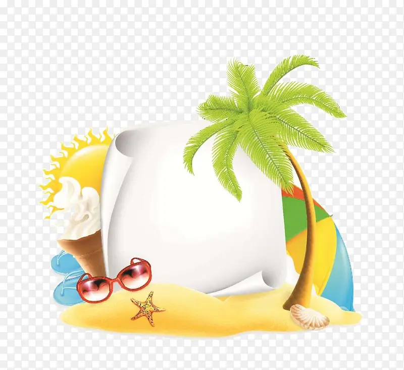 夏日边框