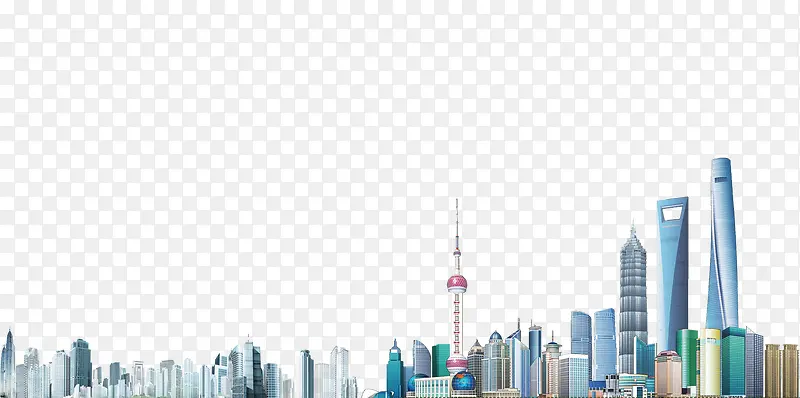 卡通上海旅游建筑免费素材下载