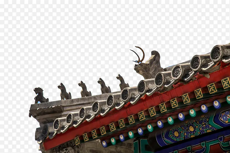 中式古建筑屋脊