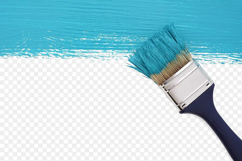 蓝色刷墙油漆