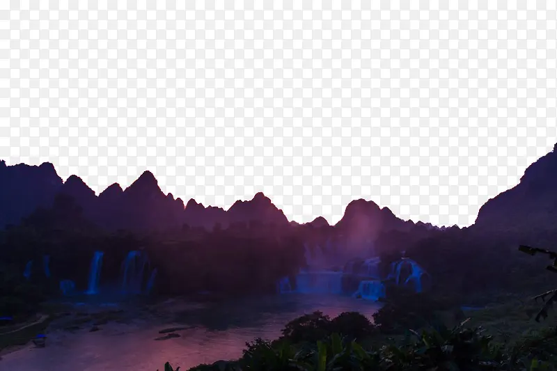 广西德天瀑布风景