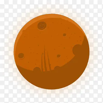黄色发光圆球星球