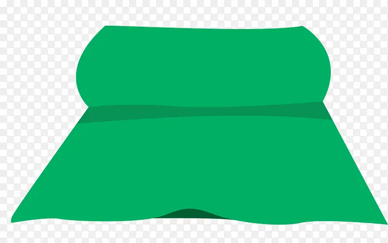 一张绿色垫子