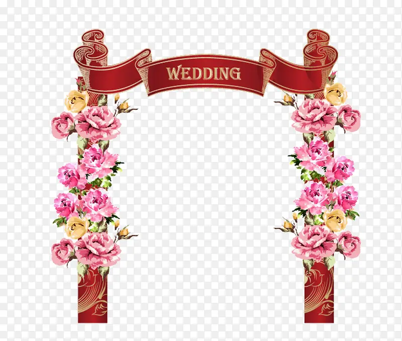 婚礼花门仪式区