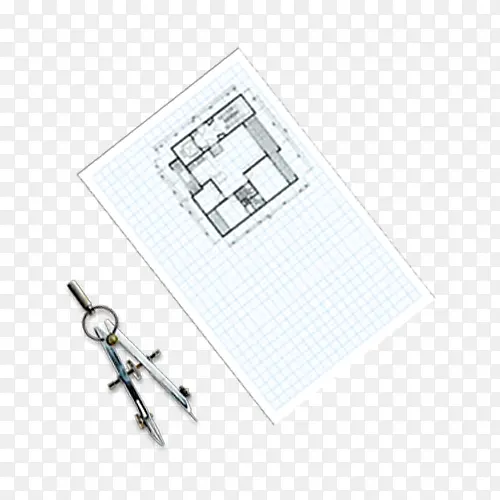室内设计草纸图带圆规